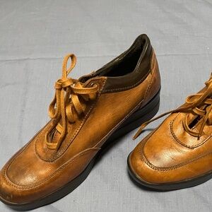 Real Tan Leather European Sneakers